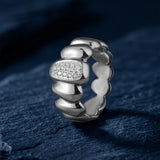 CIEL CRYSTAL PEBBLE BAND RING