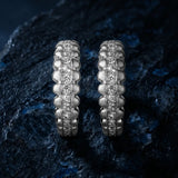 ETERNA PAVÈ BEADED HOOP EARRINGS