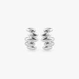 RESONANCE STACKED PEBBLE STUD EARRINGS
