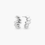 RESONANCE STACKED PEBBLE STUD EARRINGS