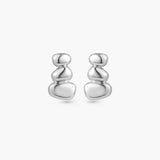 ASCENT GRADUATED PEBBLE STUD EARRINGS