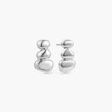 ASCENT GRADUATED PEBBLE STUD EARRINGS