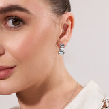 ASCENT GRADUATED PEBBLE STUD EARRINGS