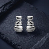 CELESTE PAVÈ PEBBLE STUD EARRINGS