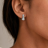 CELESTE PAVÈ PEBBLE STUD EARRINGS