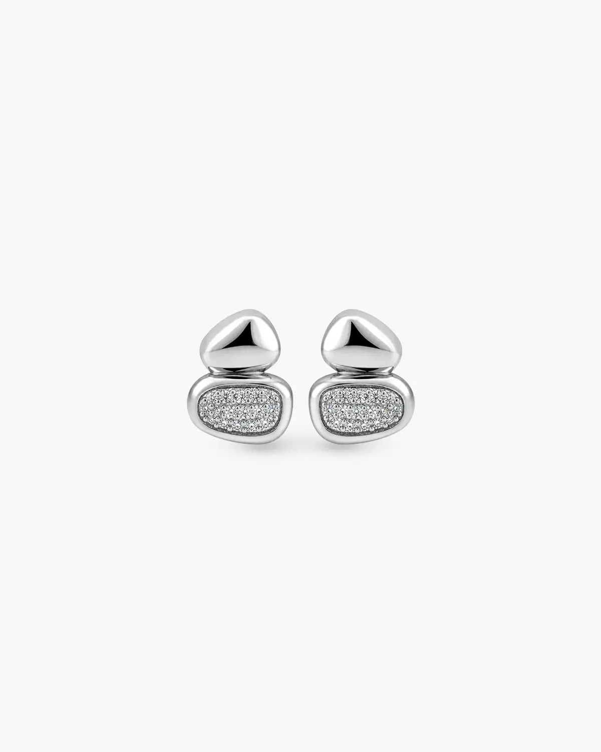 CIEL CRYSTAL PEBBLE STUD EARRINGS