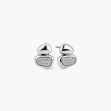 CIEL CRYSTAL PEBBLE STUD EARRINGS