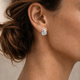CIEL CRYSTAL PEBBLE STUD EARRINGS