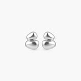 COSMOS ROUNDED PEBBLE STUD EARRINGS