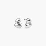 COSMOS ROUNDED PEBBLE STUD EARRINGS