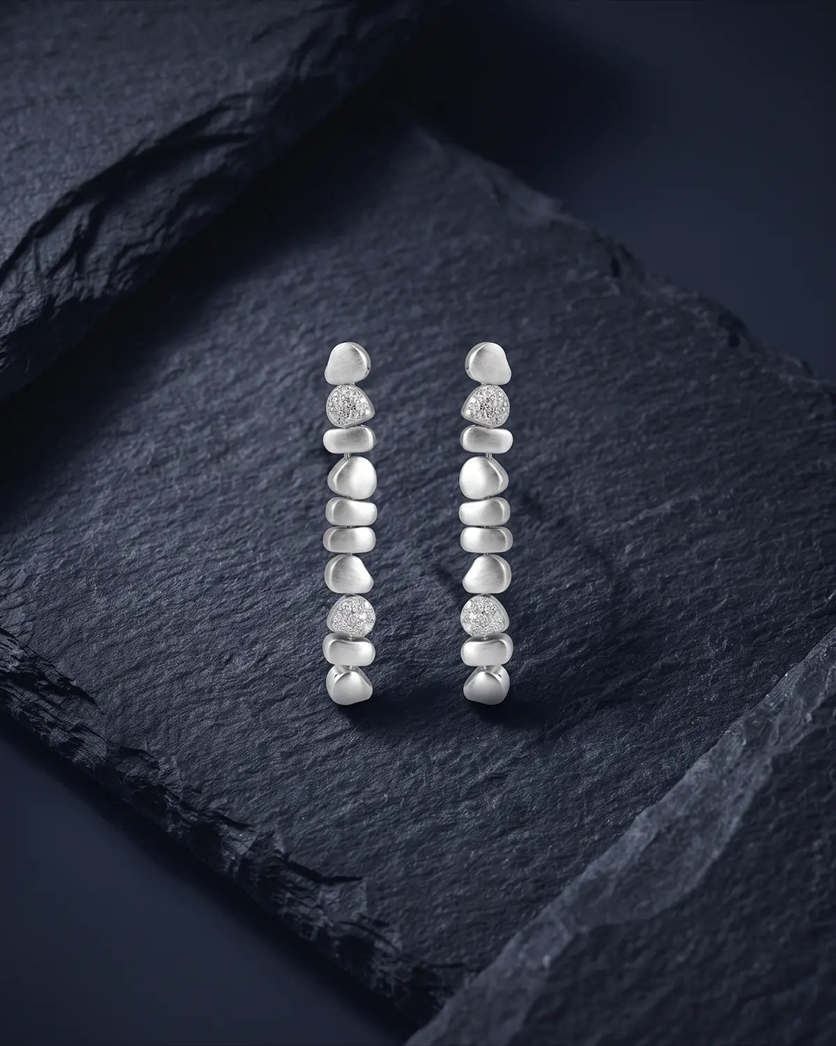 CAIRNS PAVÈ BEADED DROP EARRINGS