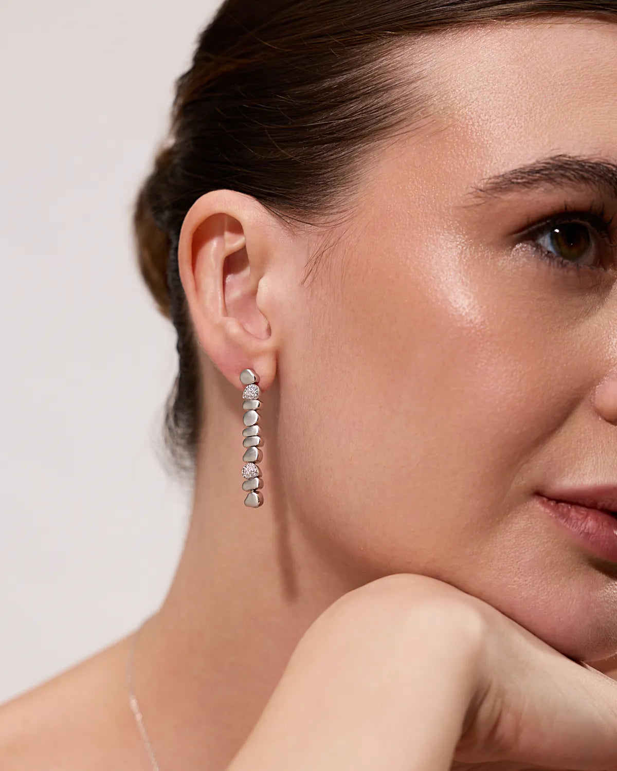 CAIRNS PAVÈ BEADED DROP EARRINGS