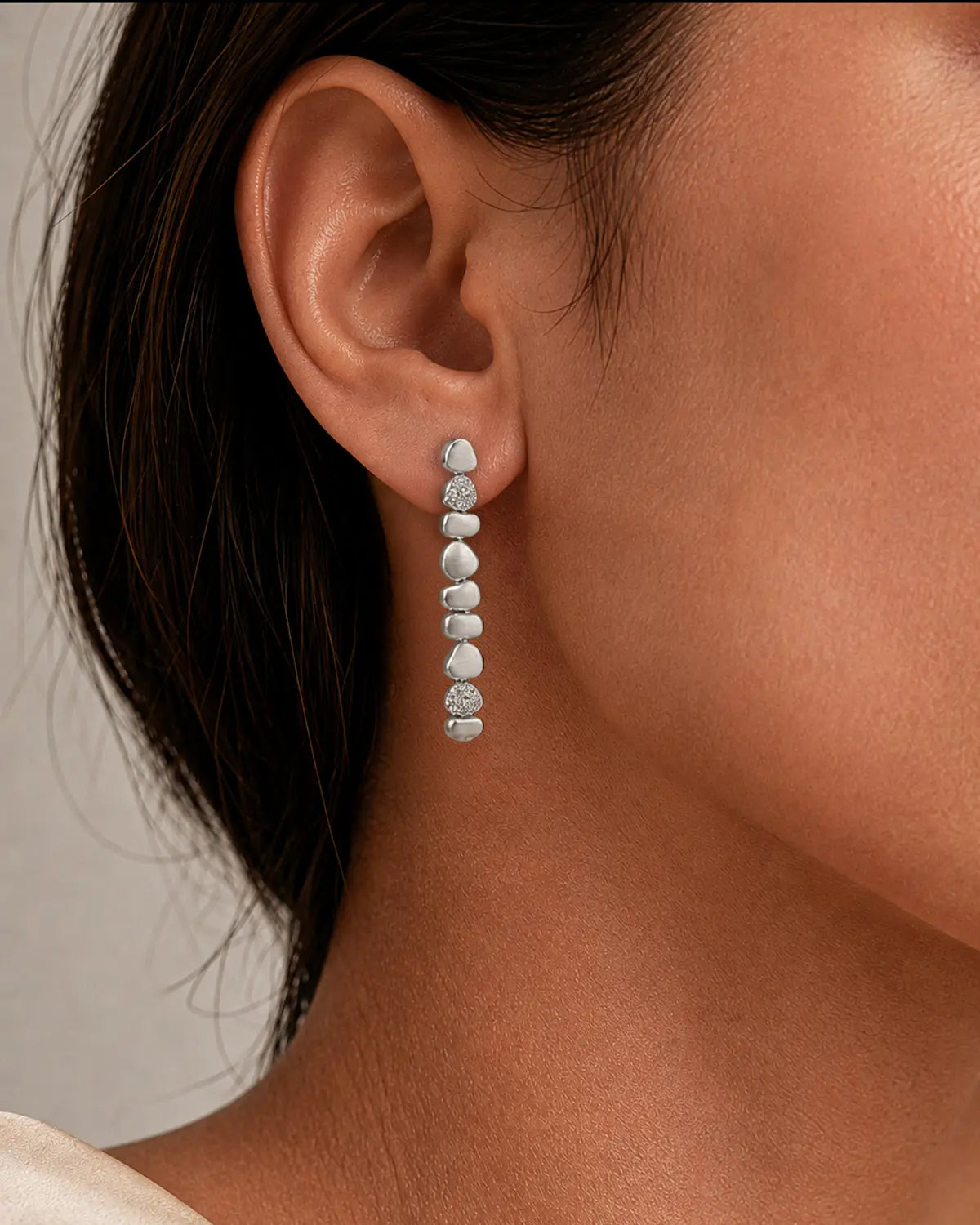 CAIRNS PAVÈ BEADED DROP EARRINGS