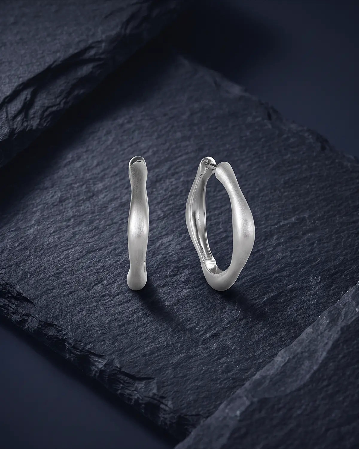 ORBIS ORGANIC HOOP EARRINGS