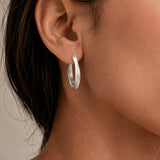 ORBIS ORGANIC HOOP EARRINGS