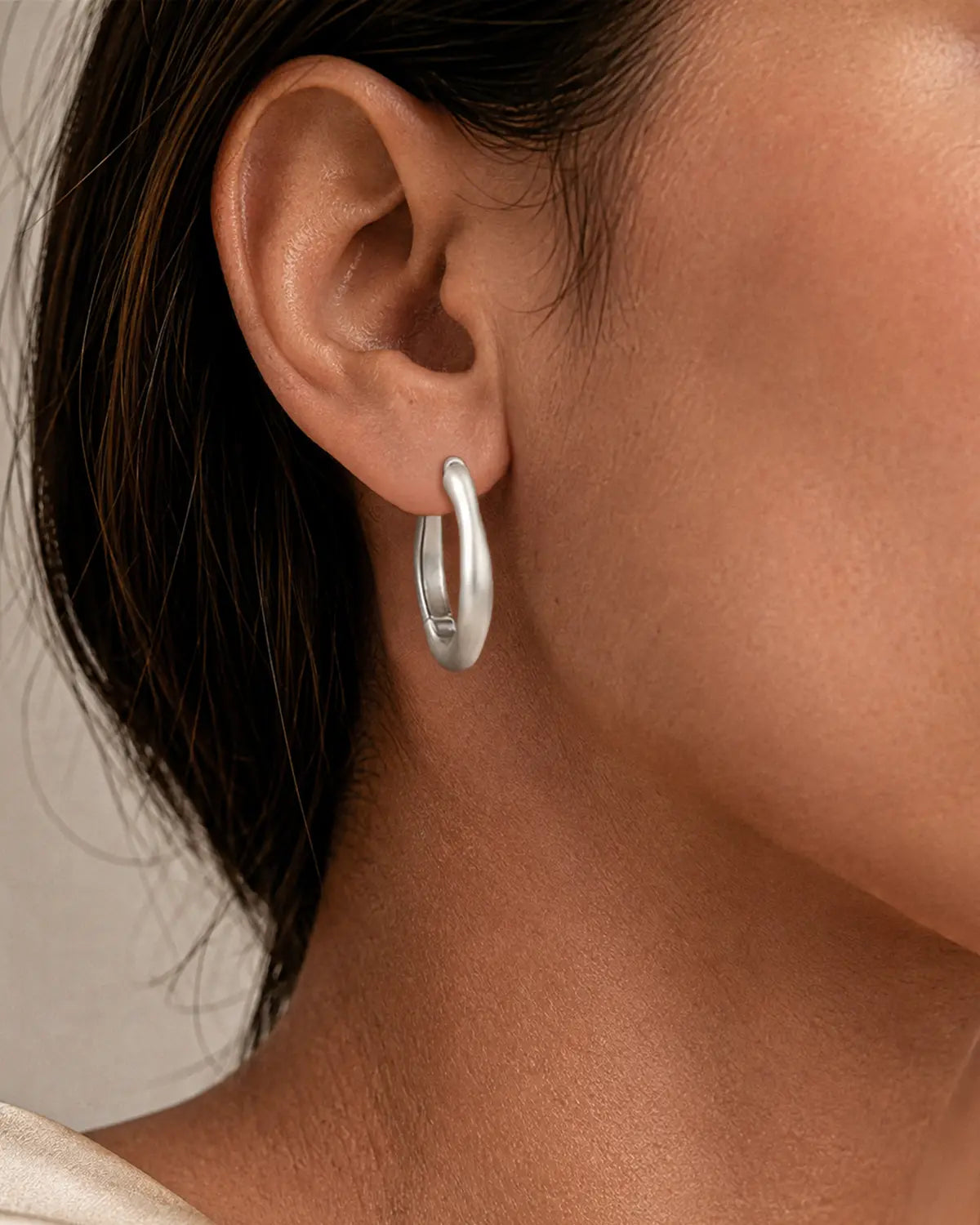 ORBIS ORGANIC HOOP EARRINGS