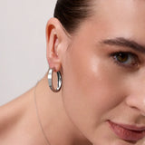 NODAL CONTOUR HOOP EARRINGS