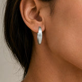 NODAL CONTOUR HOOP EARRINGS