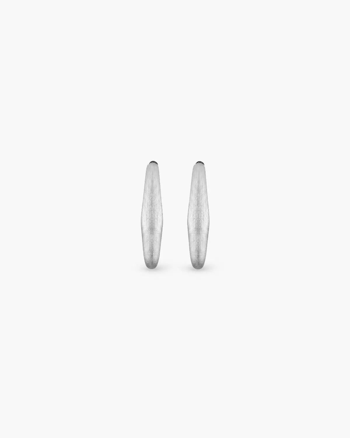 SCULPTED TRIANGLE HOOP EARRINGS