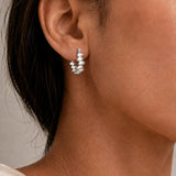 SOLIS PEBBLE HOOP EARRINGS