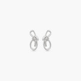 WEAVE KNOT STUD EARRINGS