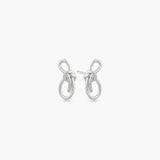 WEAVE KNOT STUD EARRINGS