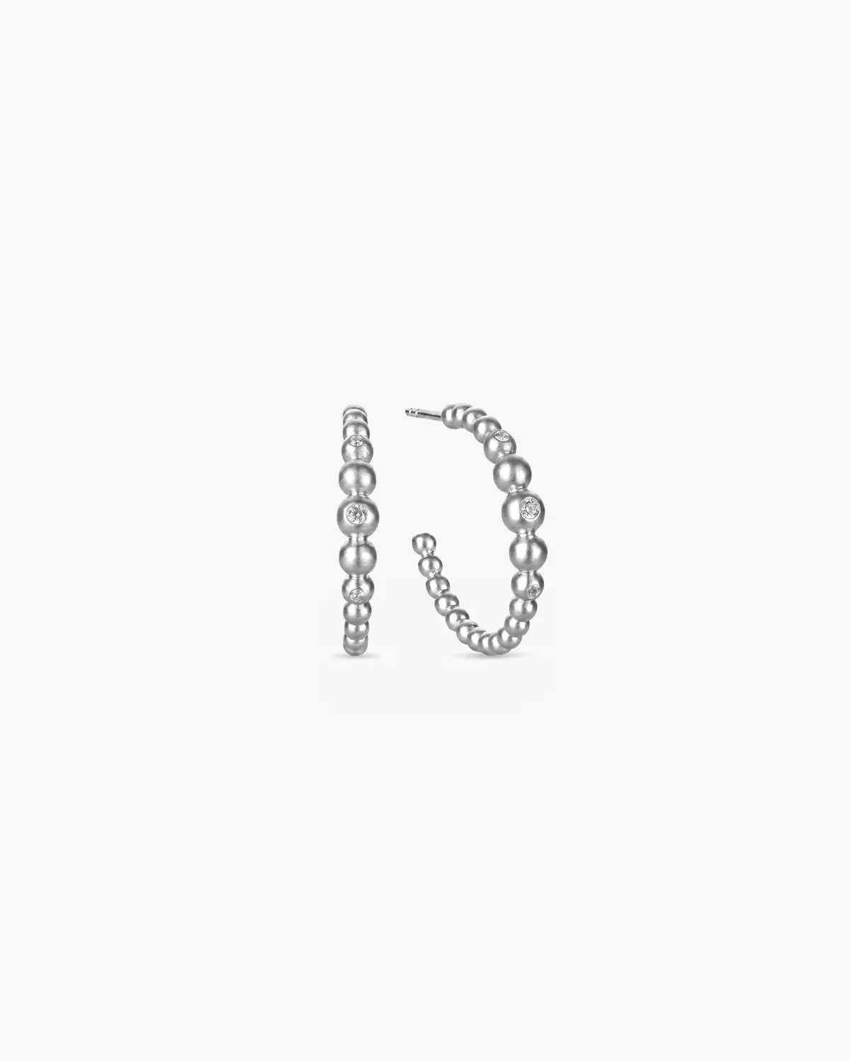 PLANETARY BEADED HOOP EARRINGS
