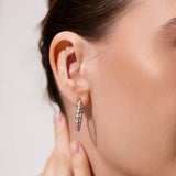 PLANETARY BEADED HOOP EARRINGS