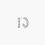 BEADED CRYSTAL HOOP EARRINGS