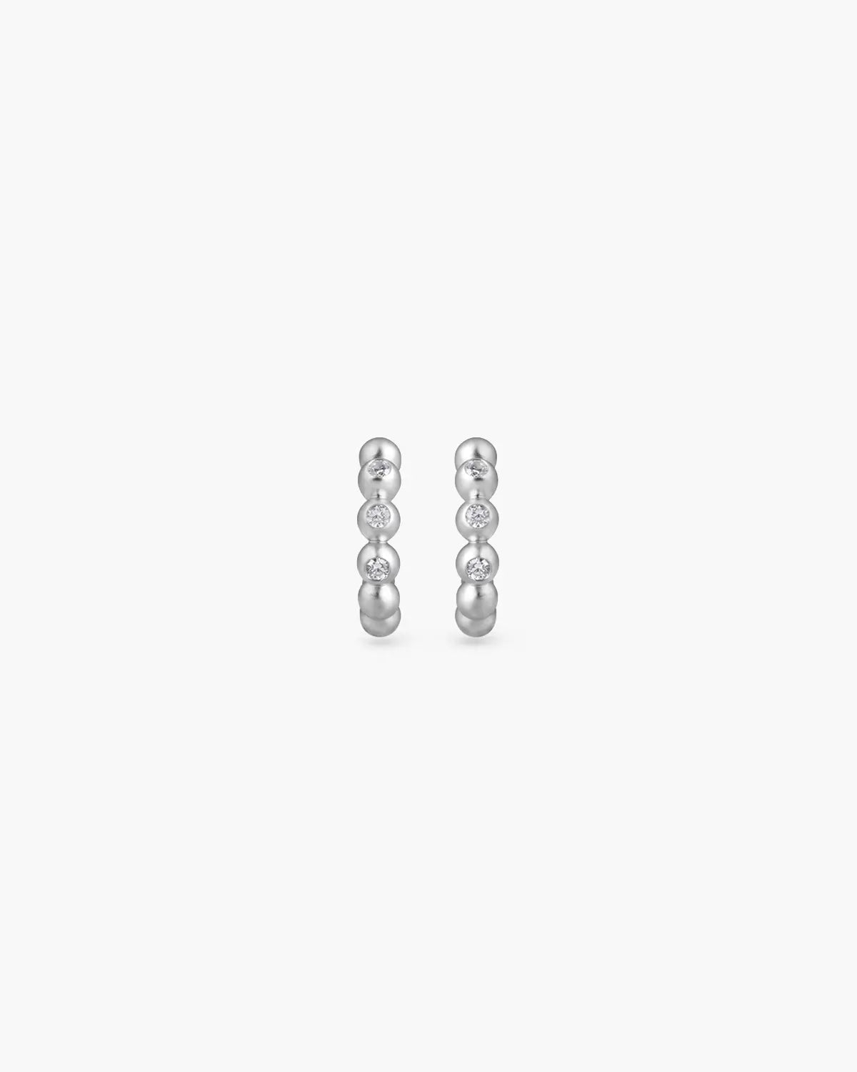 BEADED CRYSTAL HOOP EARRINGS
