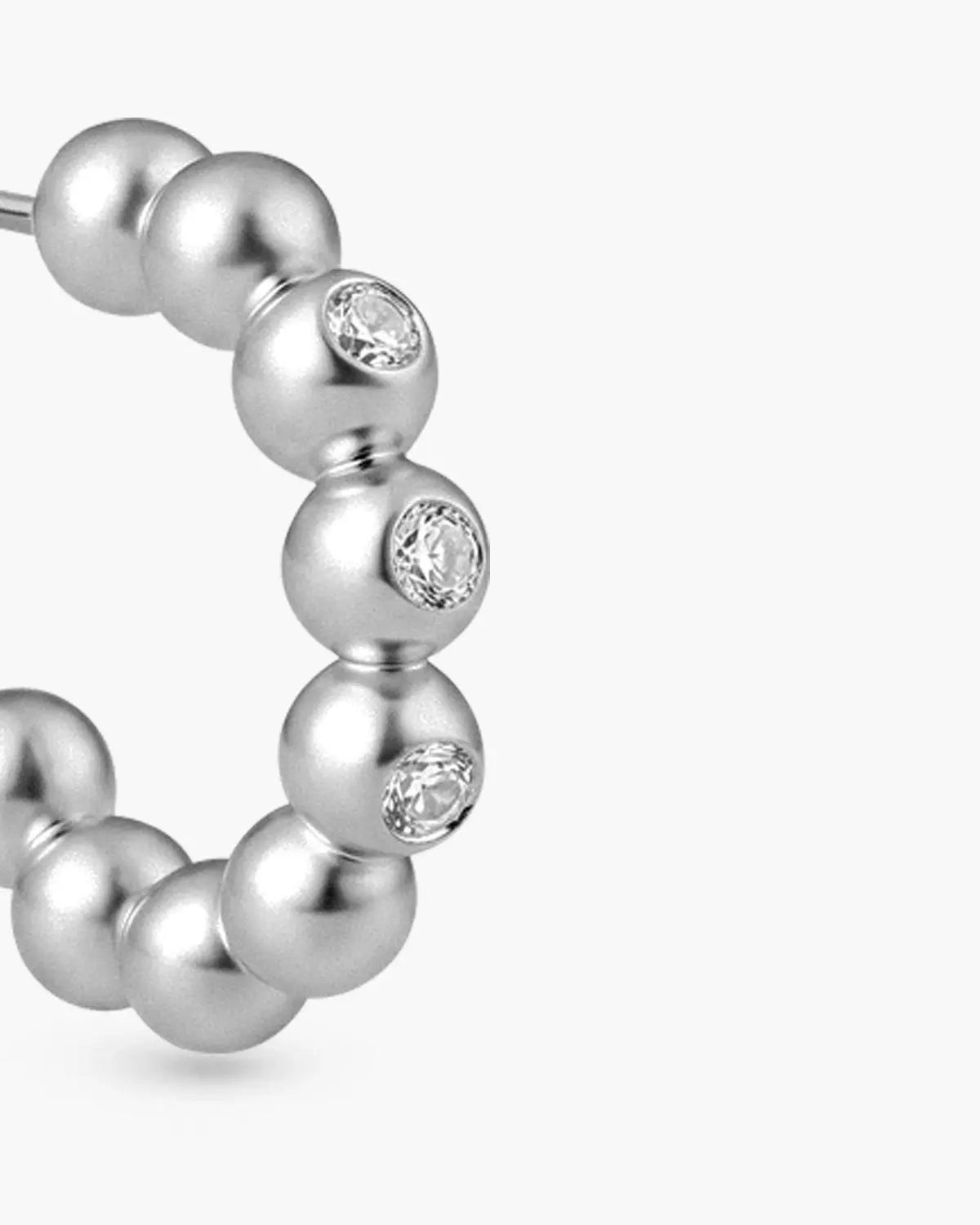 BEADED CRYSTAL HOOP EARRINGS