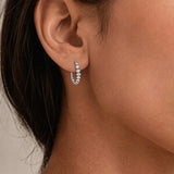 BEADED CRYSTAL HOOP EARRINGS