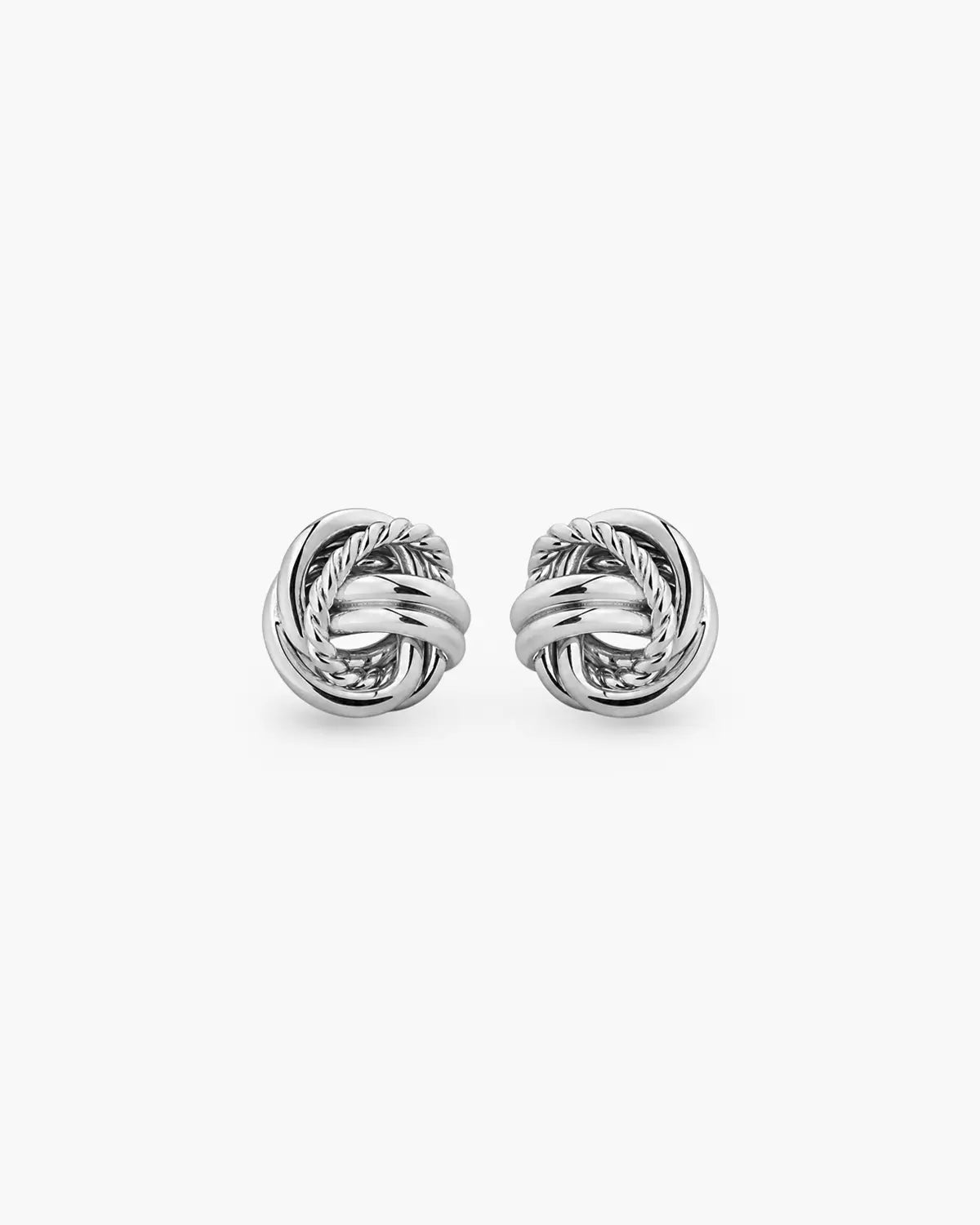CLEW BRAIDED KNOT STUD EARRINGS
