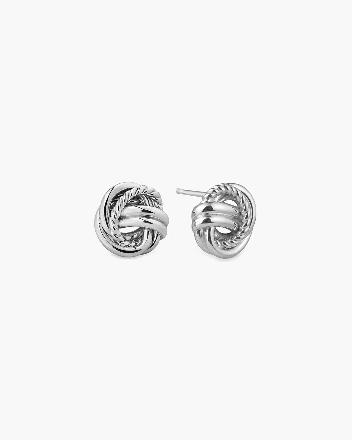 CLEW BRAIDED KNOT STUD EARRINGS