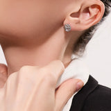 CLEW BRAIDED KNOT STUD EARRINGS