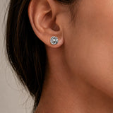 CLEW BRAIDED KNOT STUD EARRINGS