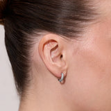 ETERNA PAVÈ BEADED HOOP EARRINGS