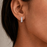 ETERNA PAVÈ BEADED HOOP EARRINGS