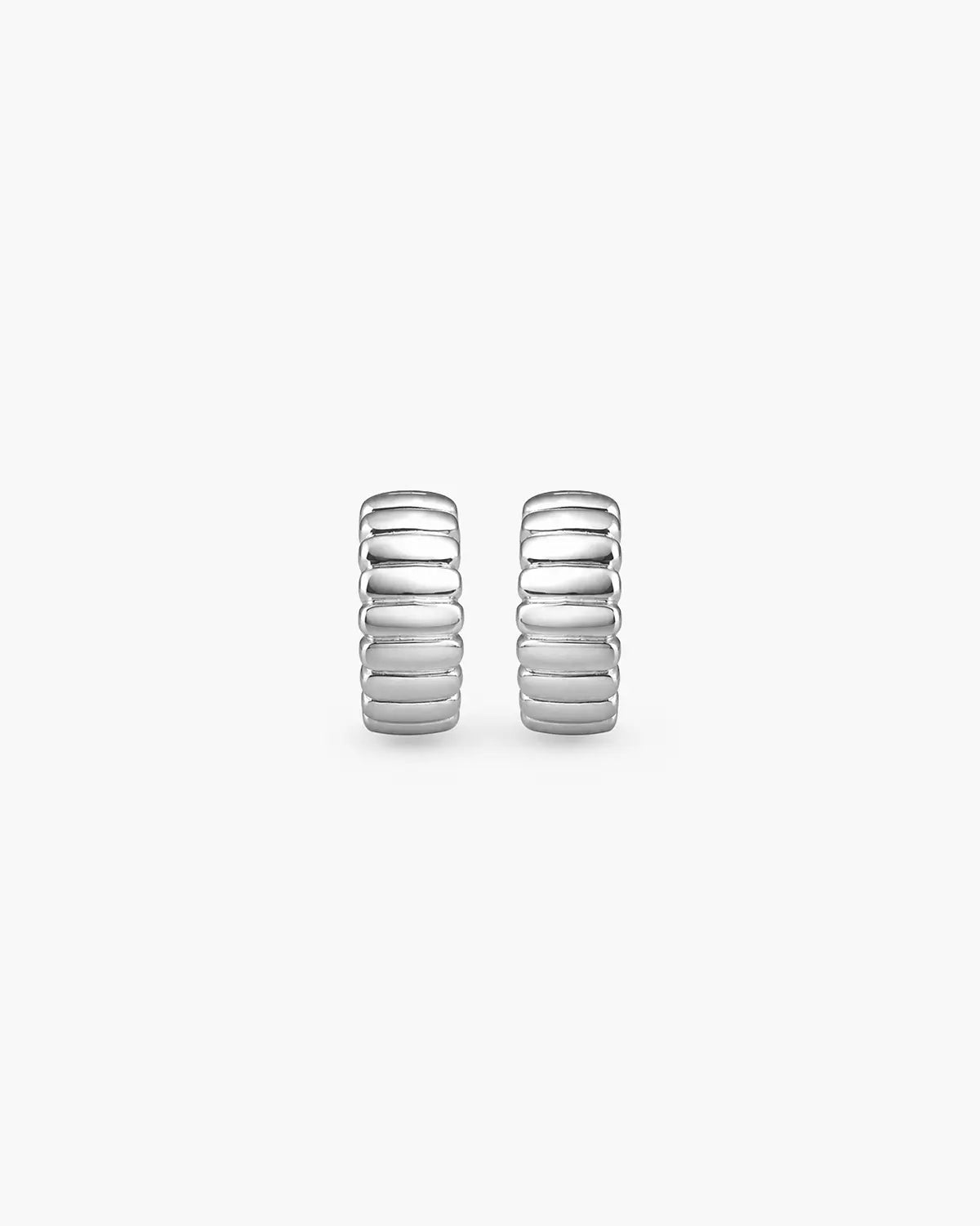 ECLISSE RIBBED HOOP EARRINGS
