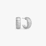 ECLISSE RIBBED HOOP EARRINGS