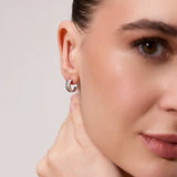 ECLISSE RIBBED HOOP EARRINGS