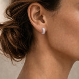 ECLISSE RIBBED HOOP EARRINGS
