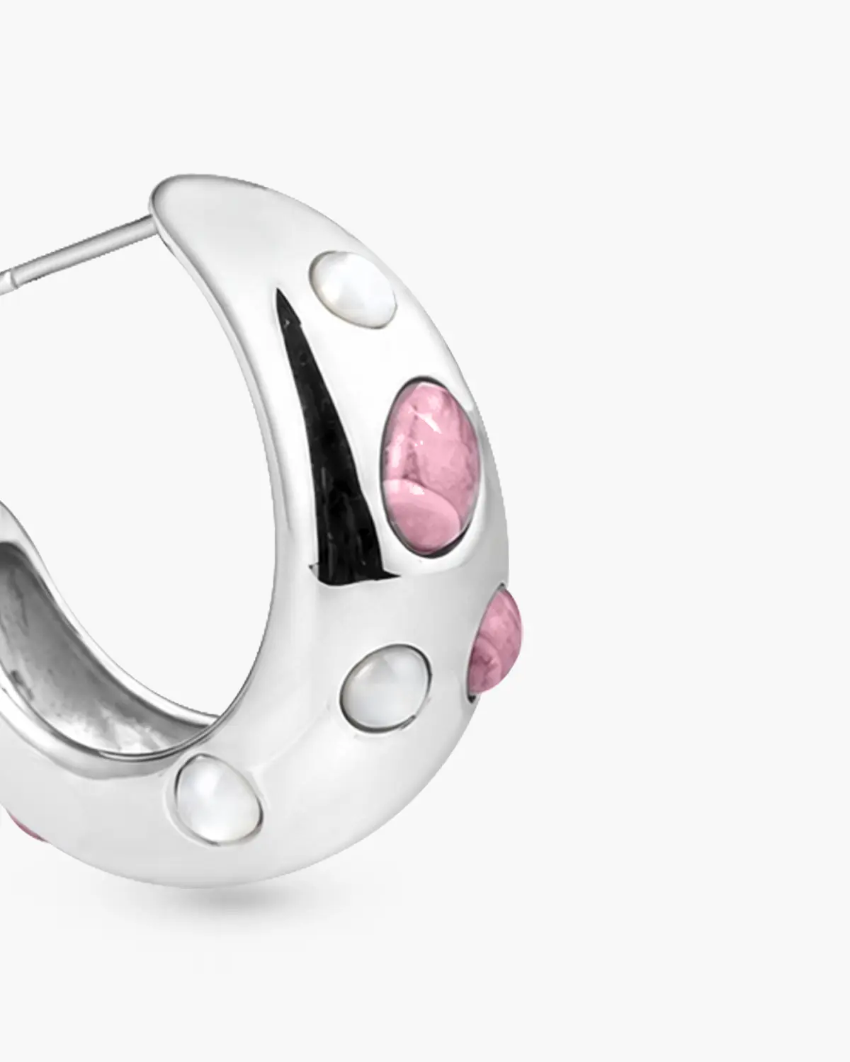 ENCASED BLUSH EARRINGS