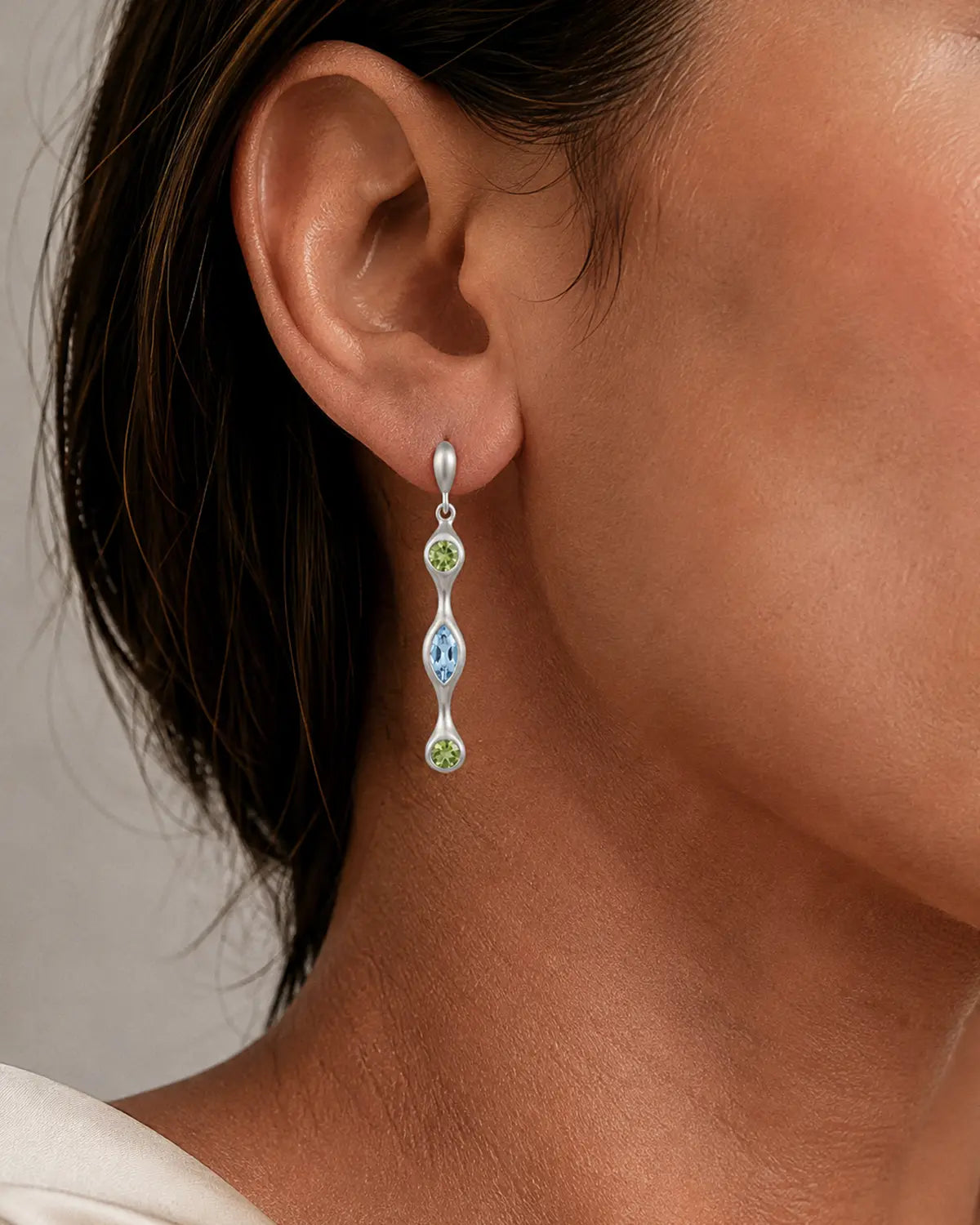 EVENTIDE GEMSTONE DROP EARRINGS