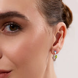 EVENTIDE GEMSTONE HOOP EARRINGS
