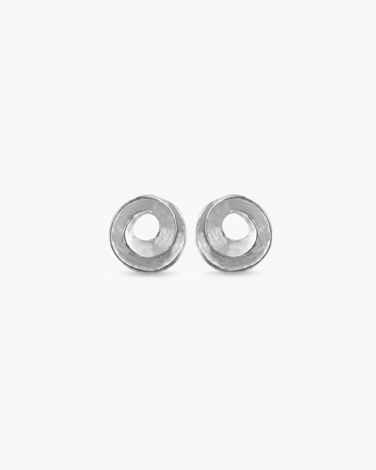 PURL SPIRAL STUD EARRINGS