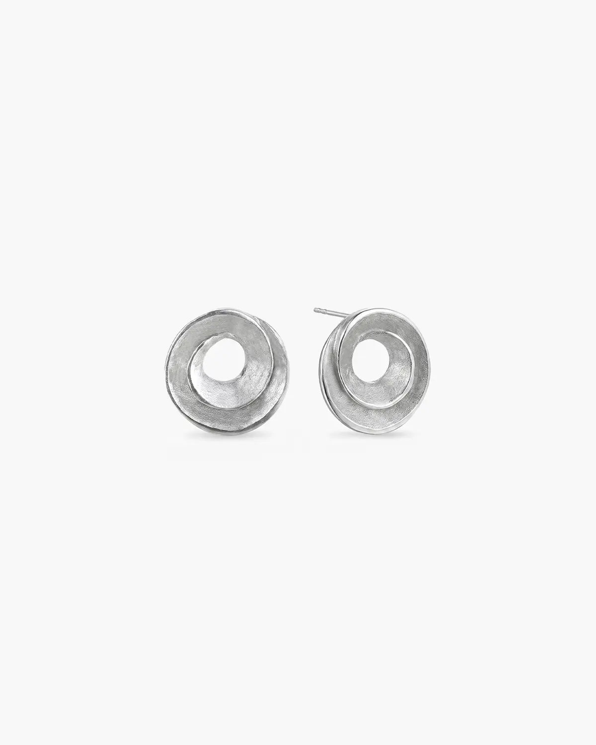 PURL SPIRAL STUD EARRINGS