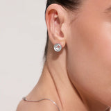 PURL SPIRAL STUD EARRINGS