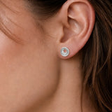 PURL SPIRAL STUD EARRINGS