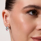 SCULPT STACKED PEBBLE STUD EARRINGS